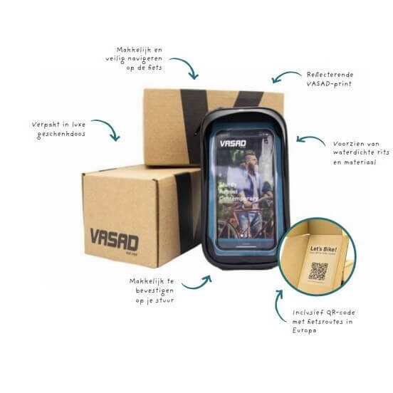 Weersbestendige telefoonhoes voor op de fiets