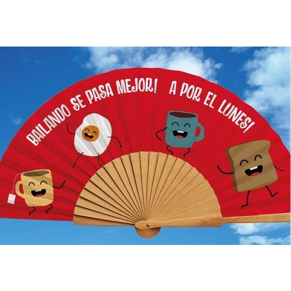 Echte Spaanse waaier met logo
