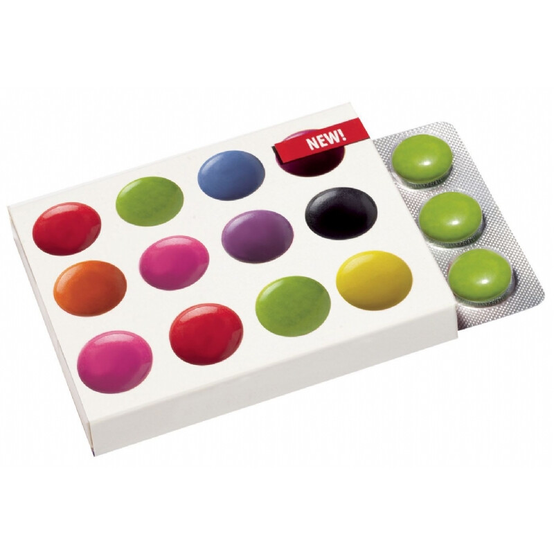 9 Chocolade pastilles met opdruk