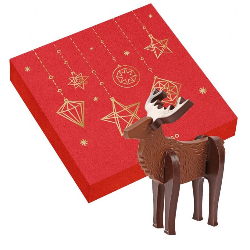 3D Chocolade Rendier puzzel