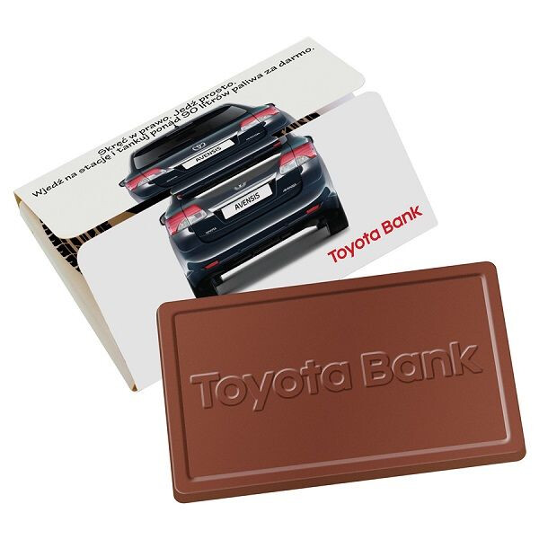 Vegan chocola met logo