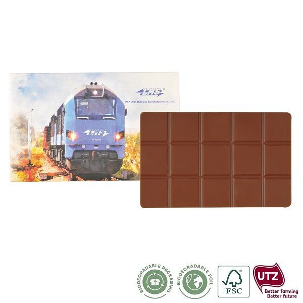 Vegan chocola met logo