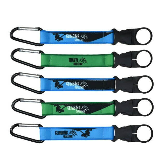 Korte lanyard met flessengreep: handsfree genieten