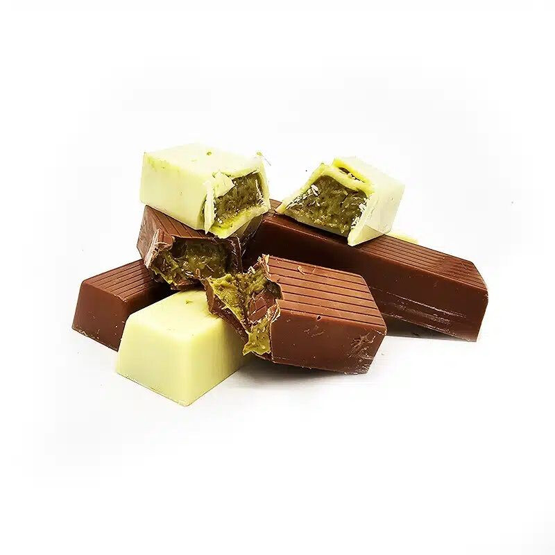 Pistache Knafeh chocoladereep; dé Dubai sensatie