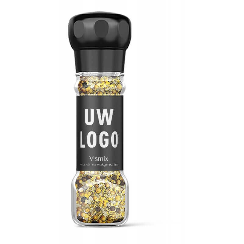 Peper- en zoutmolen met logo