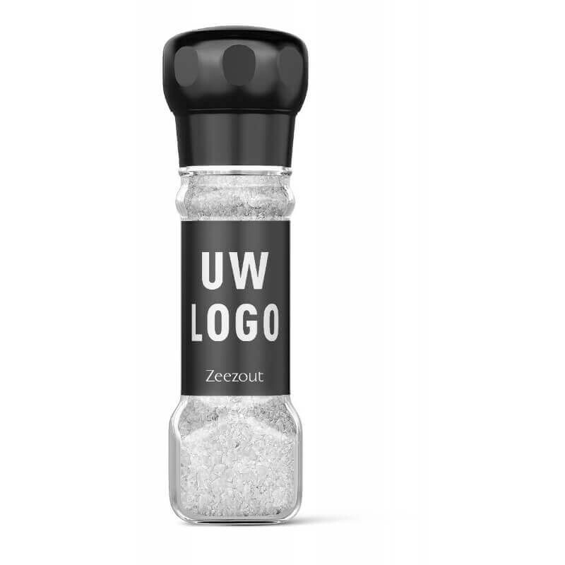 Peper- en zoutmolen met logo