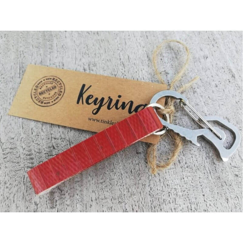 Van oude brandslang tot stoere handige sleutelhanger