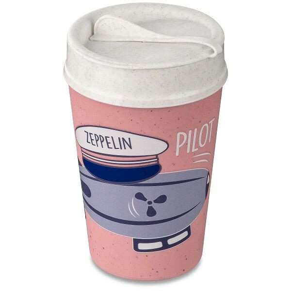 Iso to go dubbelwandige beker met deksel 400 ml