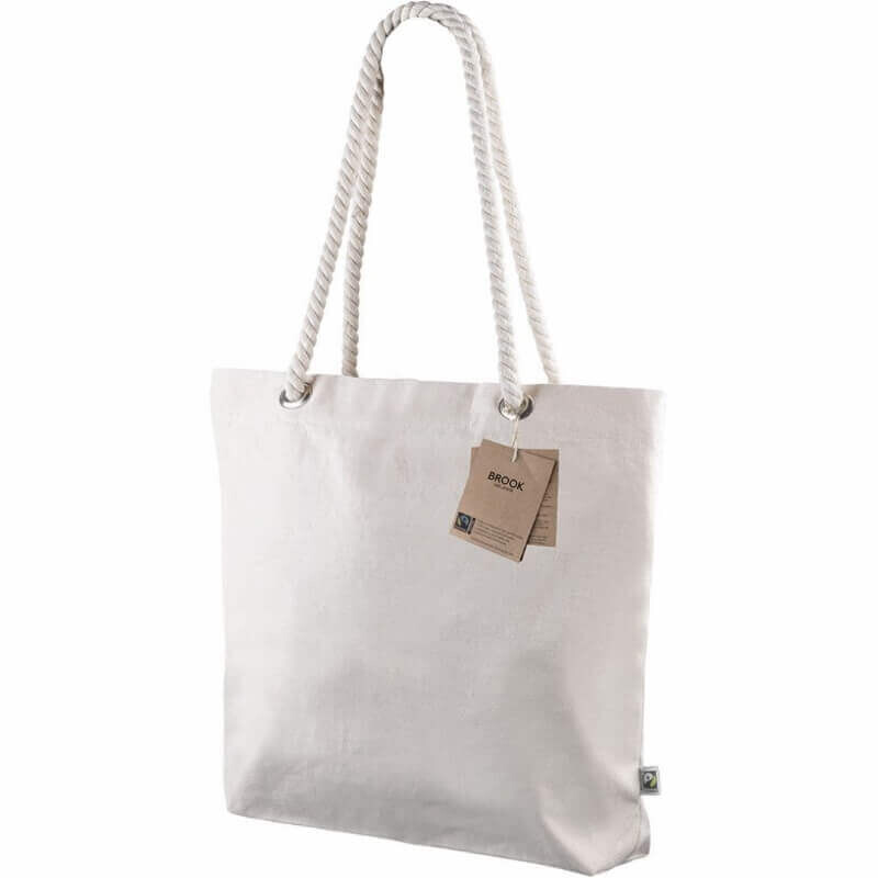 Strandtas uit fairtrade katoen 