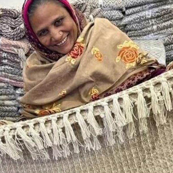 Eerlijke duurzame plaids gemaakt van gerecycled katoen