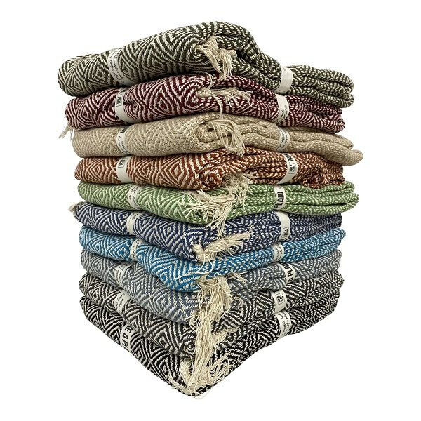 Eerlijke duurzame plaids gemaakt van gerecycled katoen