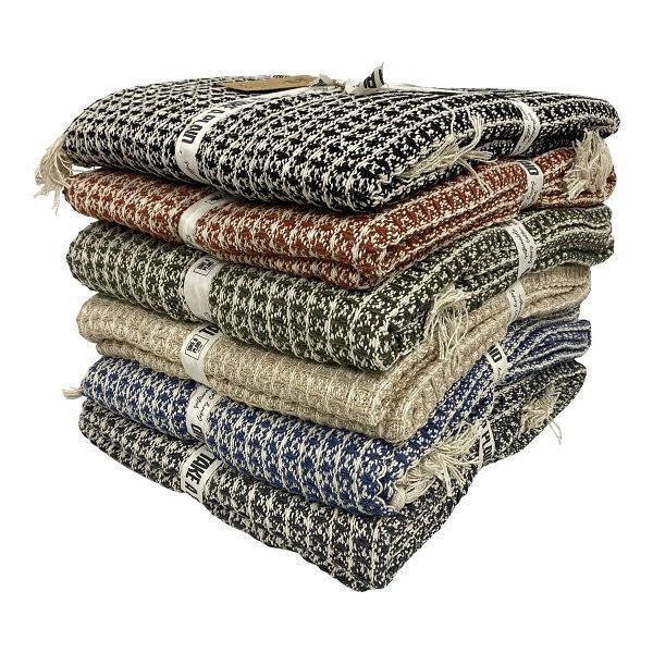 Eerlijke duurzame plaids gemaakt van gerecycled katoen