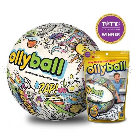 Ollybal, eindelijk binnen met een bal spelen zonder schade