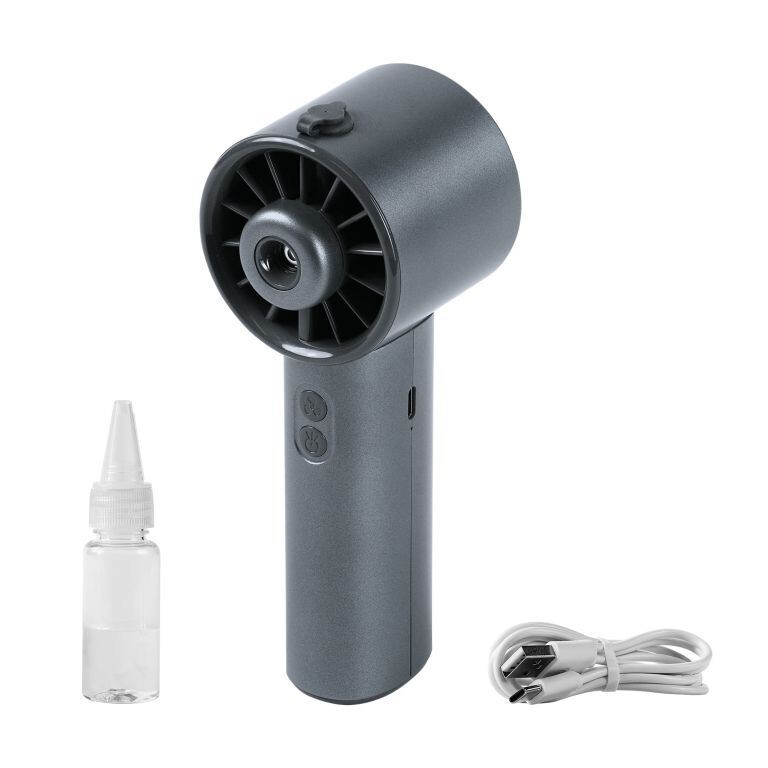 Elegante handventilator met verkoelende stoomfunctie