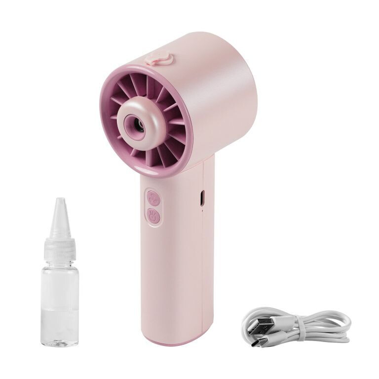 Elegante handventilator met verkoelende stoomfunctie