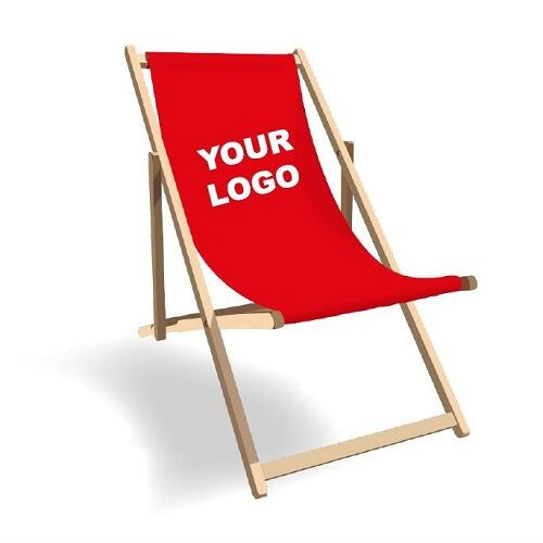 Strandstoel met logo