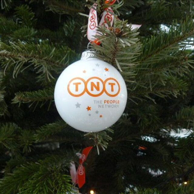 Kerstbal met logo