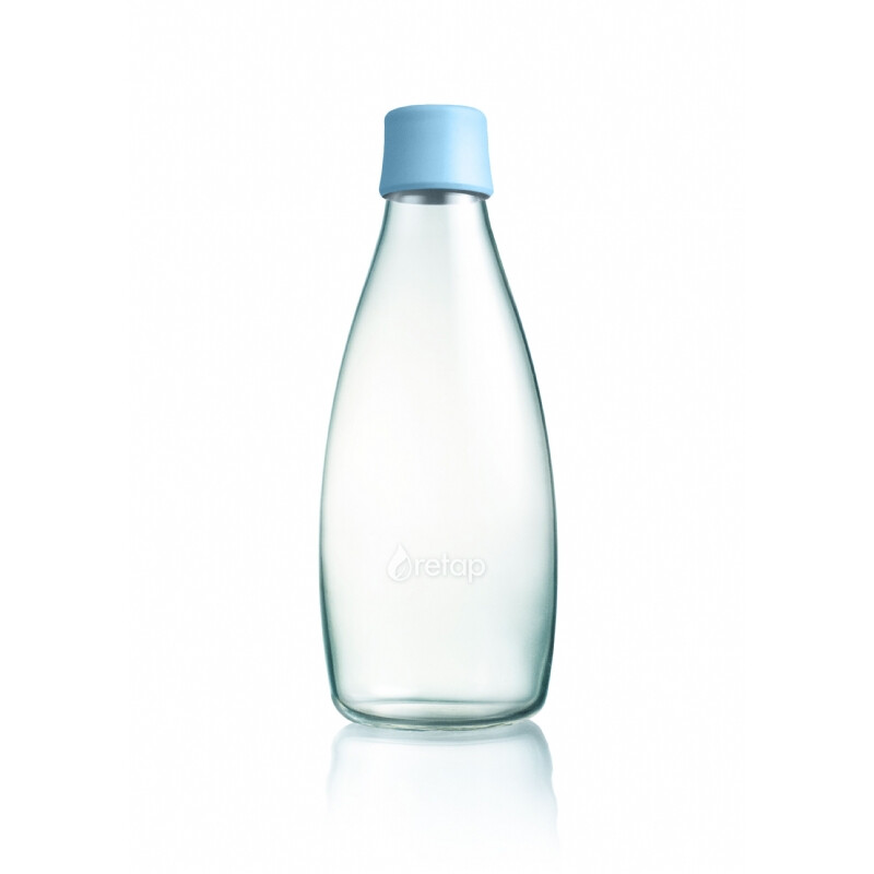Glazen milieuvriendelijke waterfles