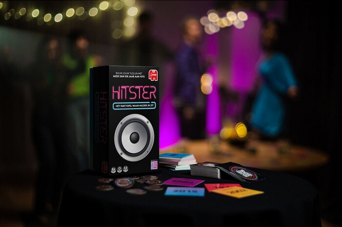 Hitster muziekspel met logo